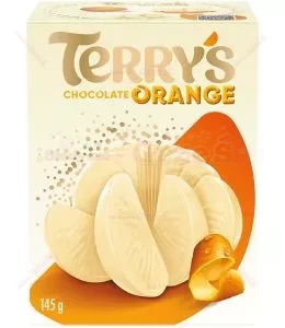 Terry's Orange WHITE- czekolada biała pomarańczowa KULA 145g