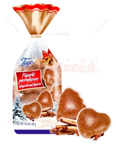 Piernikowe figurki świąteczne  225g Tago | pierniki w lukrze