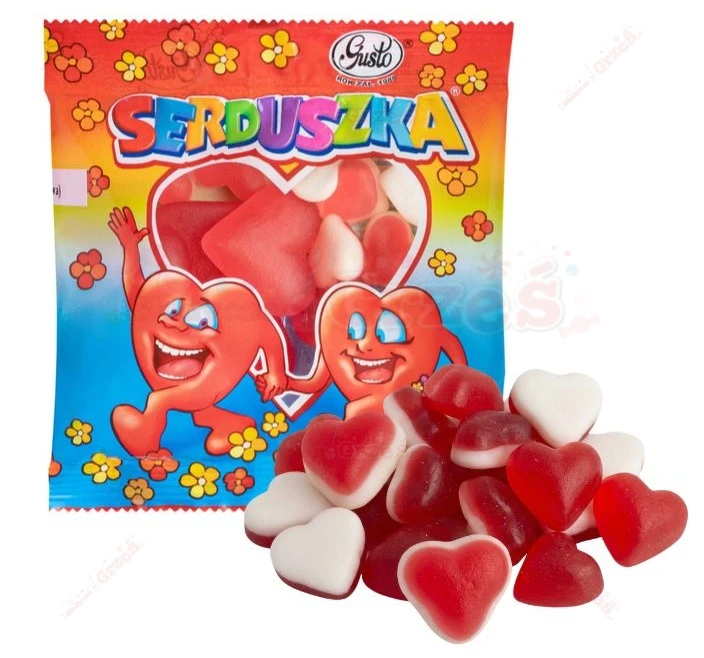 Żelki serduszka 80g Gusto