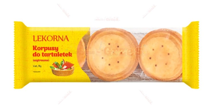 Korpusy do tartaletek wytrwane 6szt 70g Lekorna