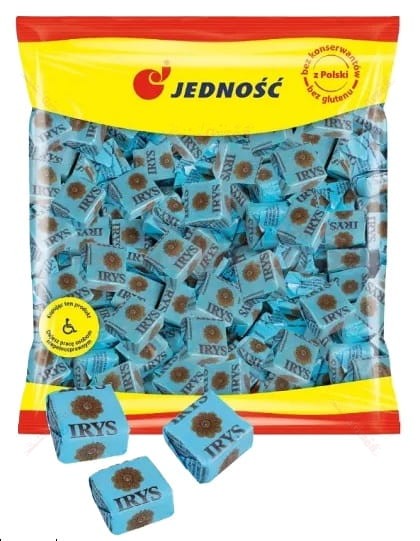 cukierki Irysy mleczne 1kg Jedność