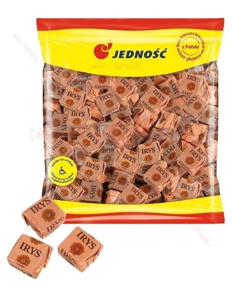 cukierki Irysy kakaowe 1kg Jedność