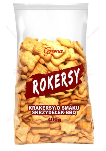 Rokersy Krakersy o smaku skrzydełek BBQ 400g Grona