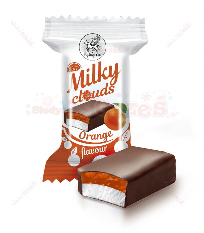 Mleczna chmurka pianki waniliowe z galaretką pomarańczową 1kg Milky Clouds ABK