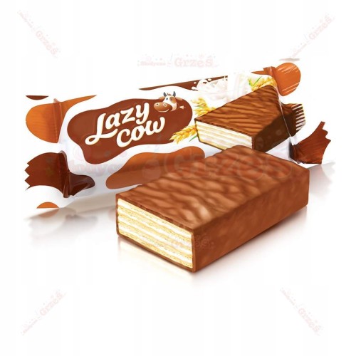 Lazy Cow wafelki w polewie 1kg Roshen