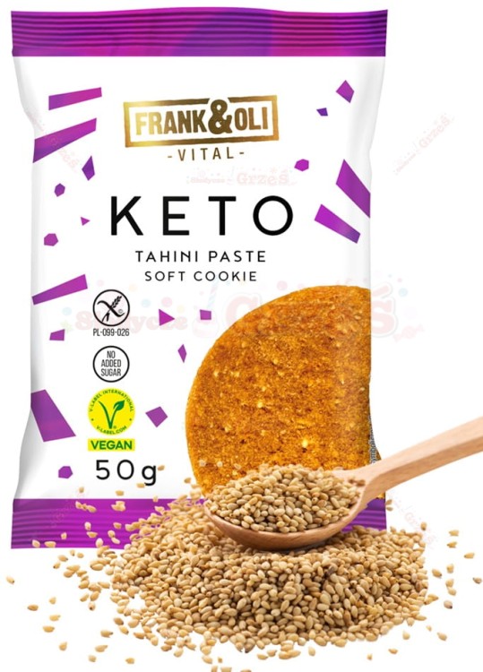 Ciastko KETO Tahini z pastą sezamową 50g Frank&amp;Oli