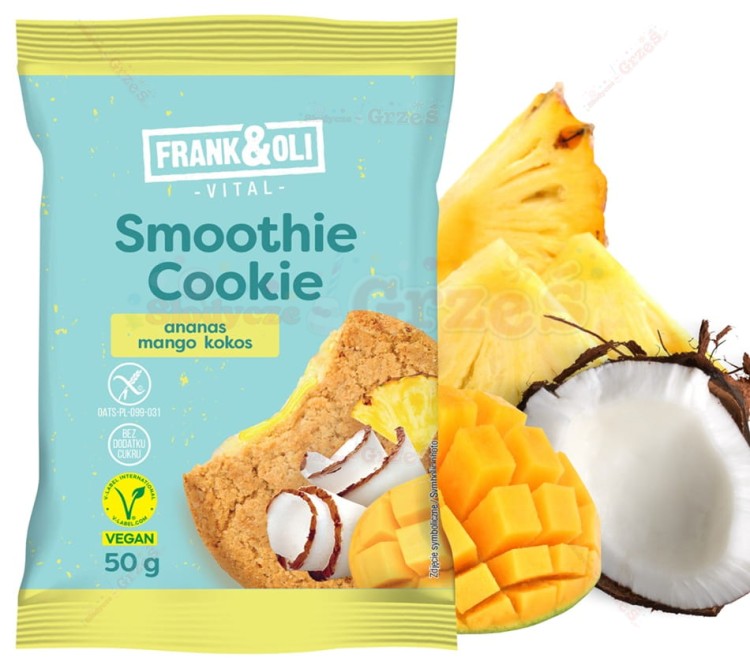 Ciastko SMOOTHIE ananas, mango, kokos 50g Frank&amp;Oli