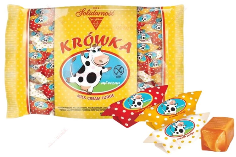 cukierki KRÓWKA mleczna bezglutenowa 1kg Solidarność