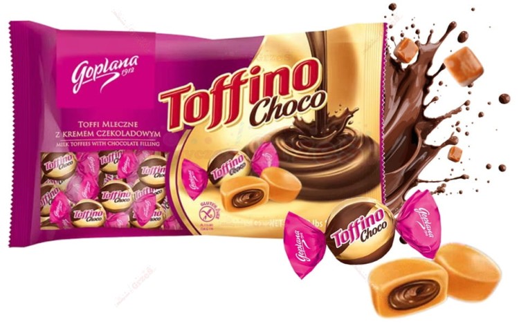 cukierki toffi TOFFINO choco bezglutenowe 1kg Goplana