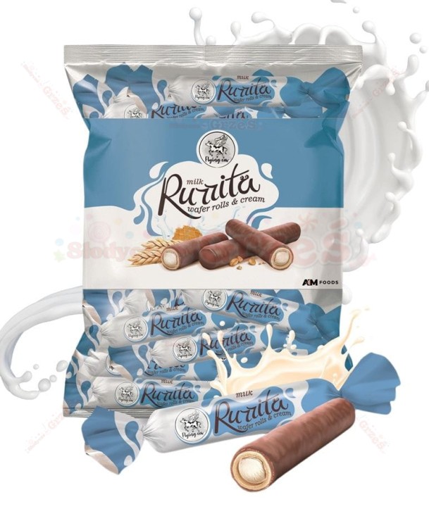 Rurrita MILK rurki waflowe z kremem mlecznym 1kg Flying Cow