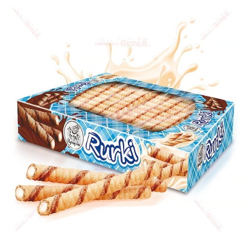 Rurki waflowe z nadzieniem mlecznym 450g Flying Cow