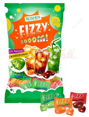 Cukierki Fizzy Boom z musującym nadzieniem 1kg Roshen