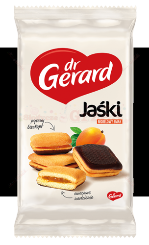 Jaśki morelowe biszkopty z nadzieniem 205g Dr Gerard