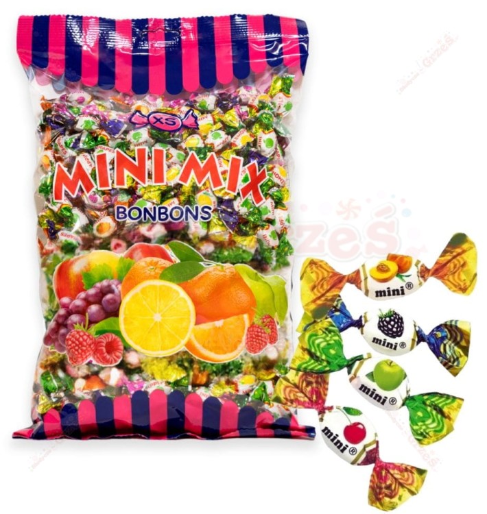Cukierki Mini Mix owocowe 1kg Roksana