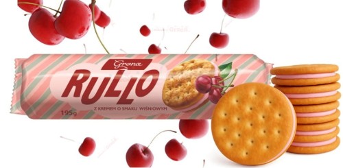 Rullo markizy z kremem wiśniowym 195g Grona