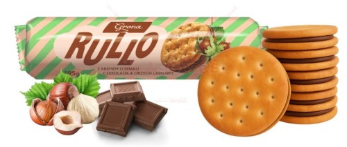 Rullo markizy z kremem czekoladowo-orzechowym 195g Grona