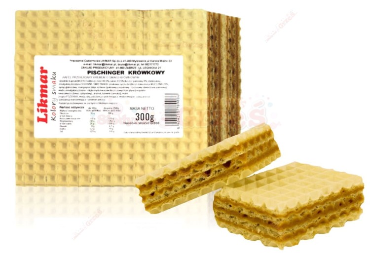Pischinger krówkowy - wafle przekładane 300g Likmar