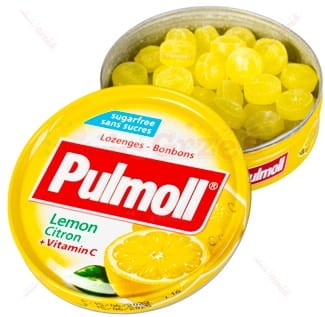 Pulmoll lemon - pastylki do ssania - cytrynowe BEZ CUKRU 45g