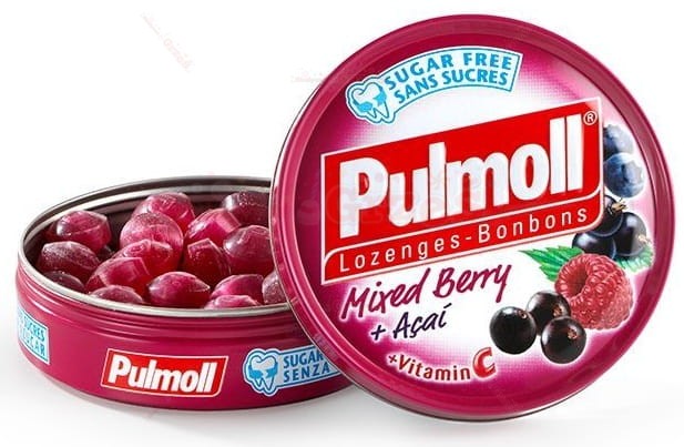 Pulmoll mixed berry - pastylki do ssania - owoce leśne BEZ CUKRU 45g
