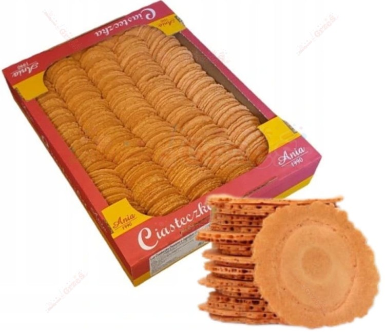 Ciasteczka owsiane z jagodami goji BEZ CUKRU talarki 1kg Ania