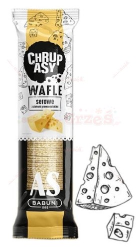 Chrupasy Wafle serowe z ziołami 90g AS babuni