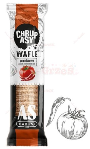 Chrupasy Wafle pomidorowe z ziołami 90g AS babuni