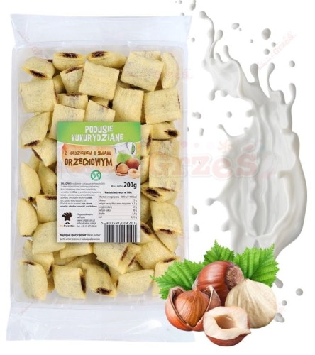 Podusie ORZECHOWE bezglutenowe poduszeczki, płatki 200g Celpol