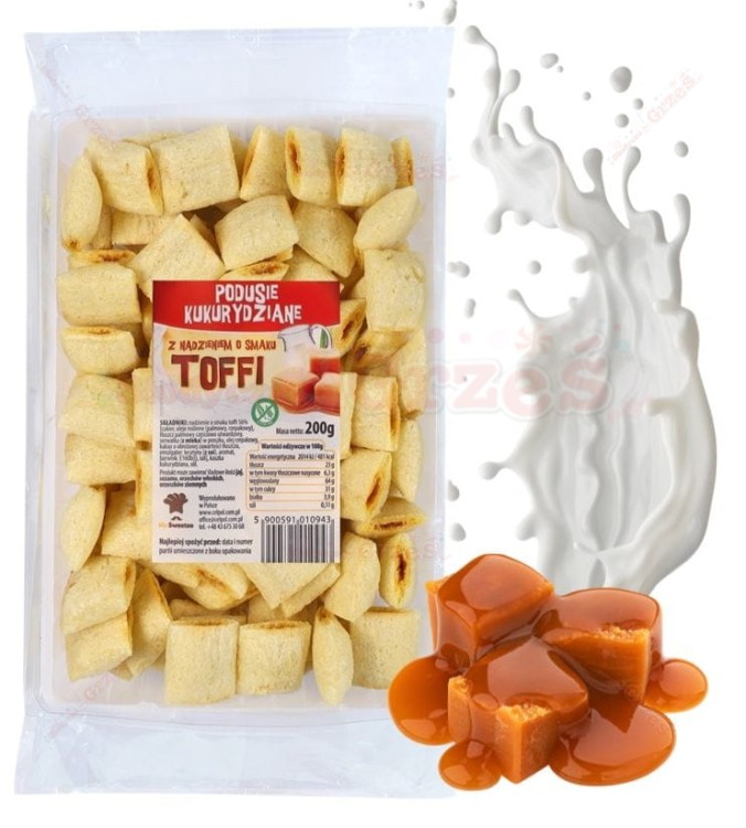 Podusie TOFFI bezglutenowe poduszeczki, płatki 200g Celpol