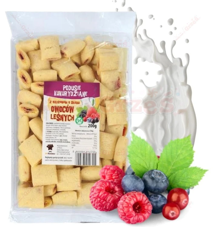 Podusie OWOCE LEŚNE bezglutenowe poduszeczki, płatki 200g Celpol