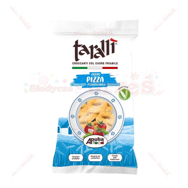 Tarallini o smaku PIZZY, włoskie-  chrupiąca przekąska 100g Taralli