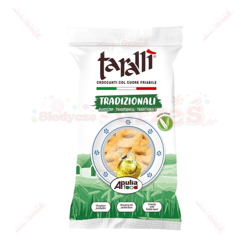 Tarallini klasyczne włoskie - chrupiąca przekąska 100g Taralli
