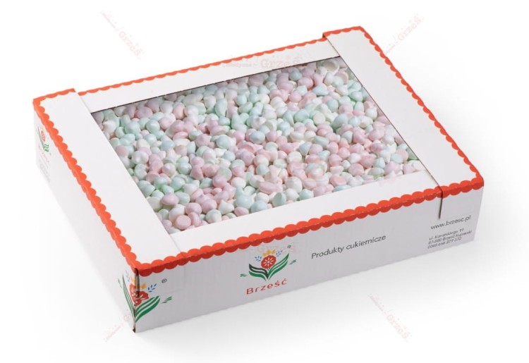 Beziki mini bezy kolorowe do ciast i deserów 1kg Brześć