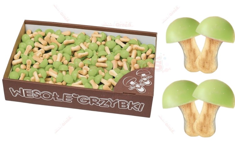 Wesołe grzybki  ciasteczka PISTACJOWE 1kg Mavespa