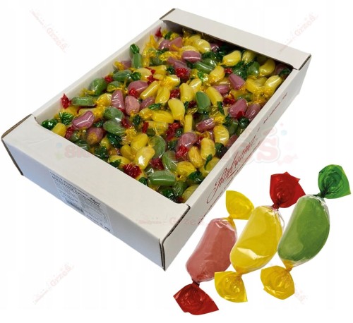 Cukierki mieszanka cytrusowa - karmelki nadziewane owocowe 3kg Roksana