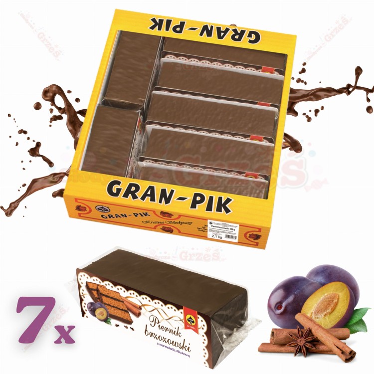Piernik Brzozowski z marmoladą śliwkową 2,1kg Gran-Pik
