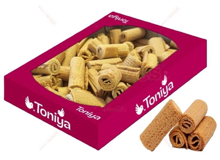 Rolki waflowe o smaku mlecznym "mleko topione" 800g Toniya