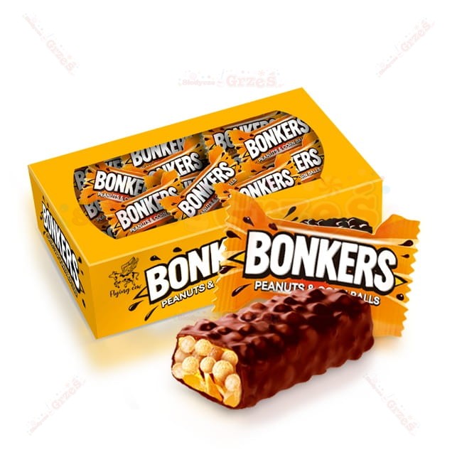 Bonkers - chrupiący baton z orzechami i kuleczkami 1kg Flying Cow