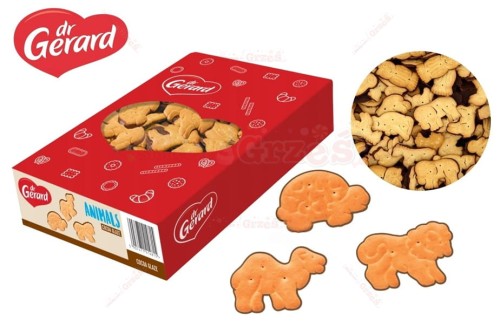Herbatniki zwierzaki podlane czekoladą, ciastka ZOO 510g Dr Gerard