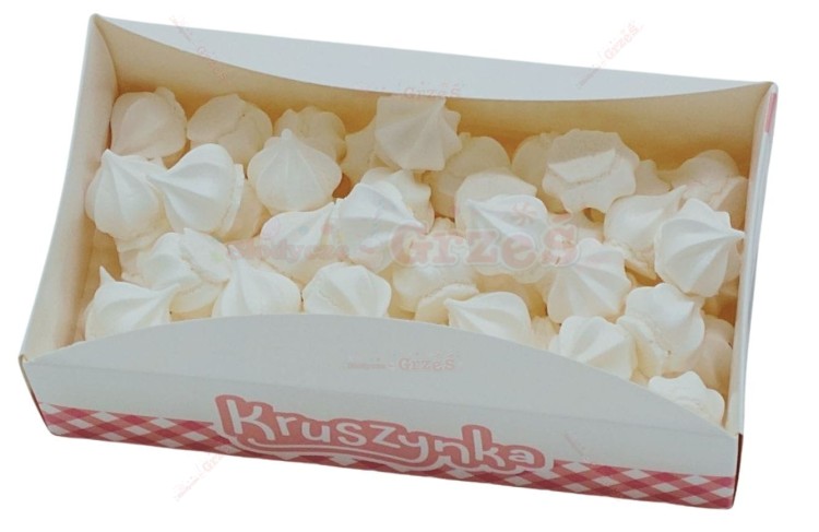 Beziki białe, mini bezy - gwiazdki bezowe do ciast, deserów, tortów 100g Kruszynka