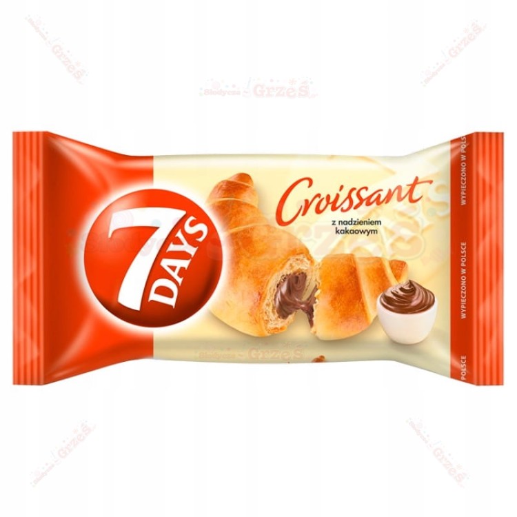 Rogal 7days z nadzieniem kakaowym, croissant kakao 60g 7days