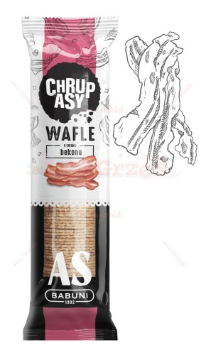Chrupasy wafle o smaku bekonu 90g AS babuni