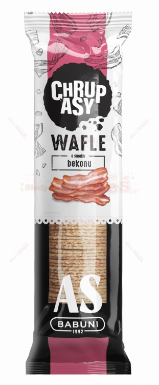 Chrupasy wafle o smaku bekonu 90g AS babuni