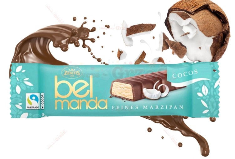 Belmanda Baton marcepanowy KOKOS 40g Zentis