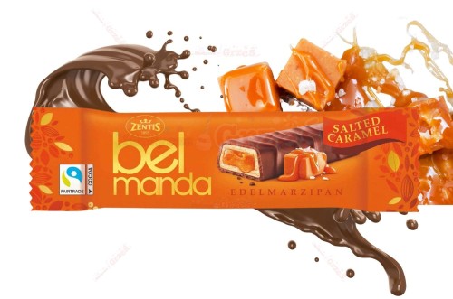 Belmanda Baton marcepanowy SOLONY KARMEL 40g Zentis
