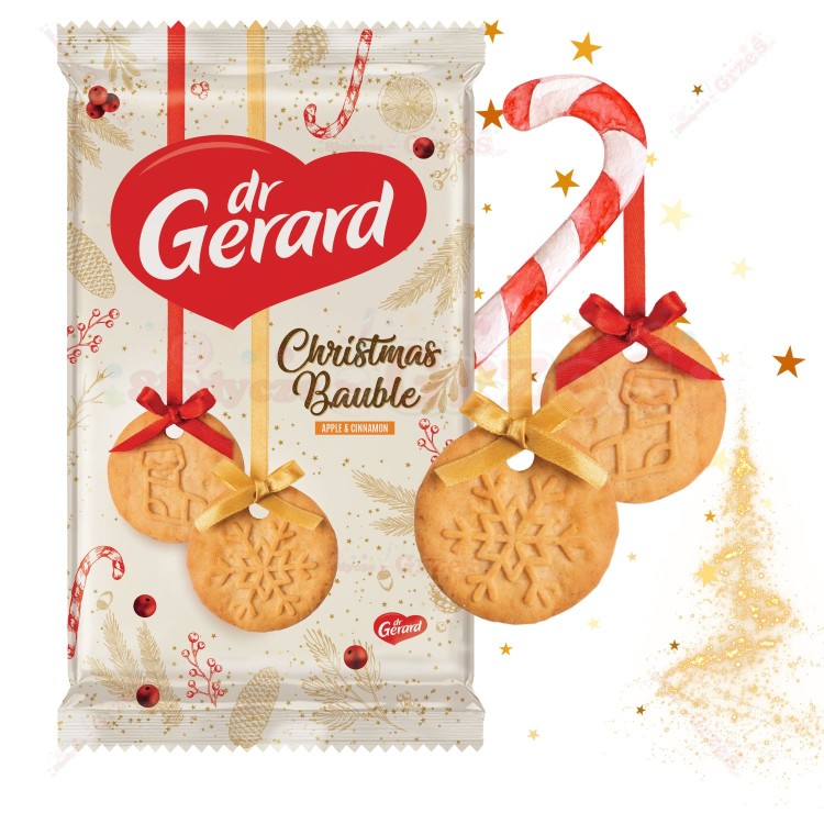 Herbatniki - bombki na choinkę - Christmas Bauble 157g Dr Gerard |  ciastka ŚWIĘTA