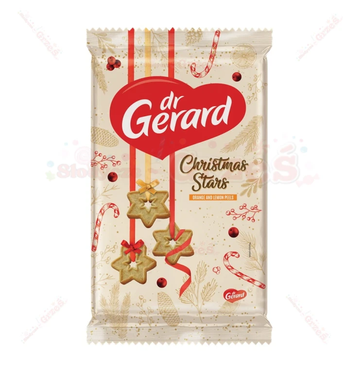 Herbatniki - gwiazdki na choinkę - Christmas Stars 140g Dr Gerard | ciastka ŚWIĘTA