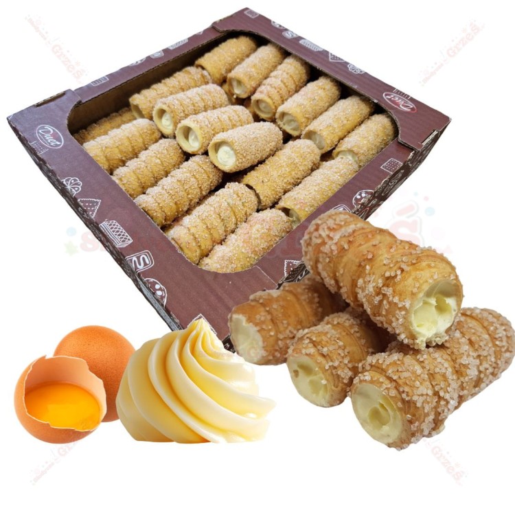 Kruche rurki  z kremem zabajone 1,5kg Duet