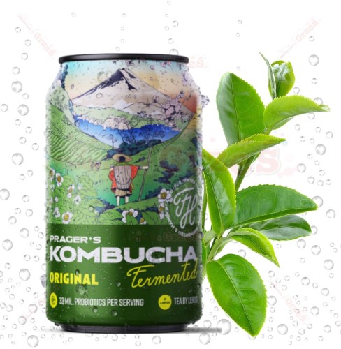 12x Kombucha Original  330ml Prager's | mocny herbaciany smak
