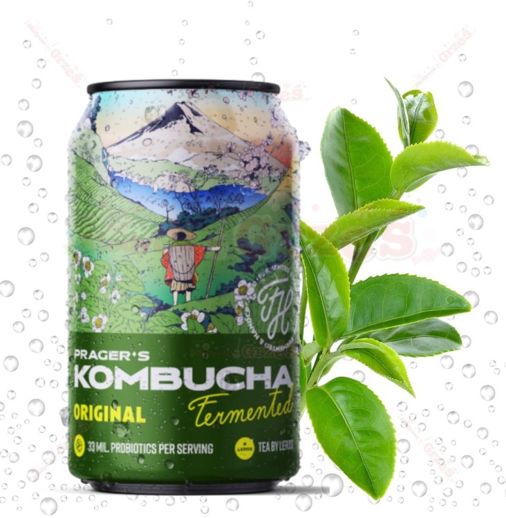 12x Kombucha Original  330ml Prager's | mocny herbaciany smak