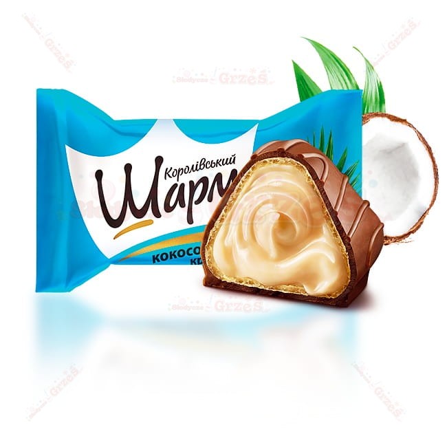 Wafelki z nadzieniem kokosowym Royal Charm 2,2kg ABK | pakowane